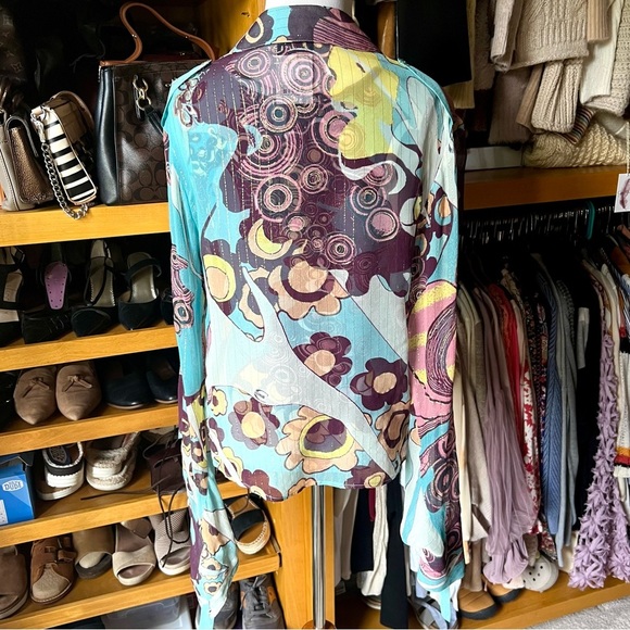 NWOT JUST CAVALLI ROBERT CAVALLI Rare Blouse & Tank Set - Picture 4 of 16